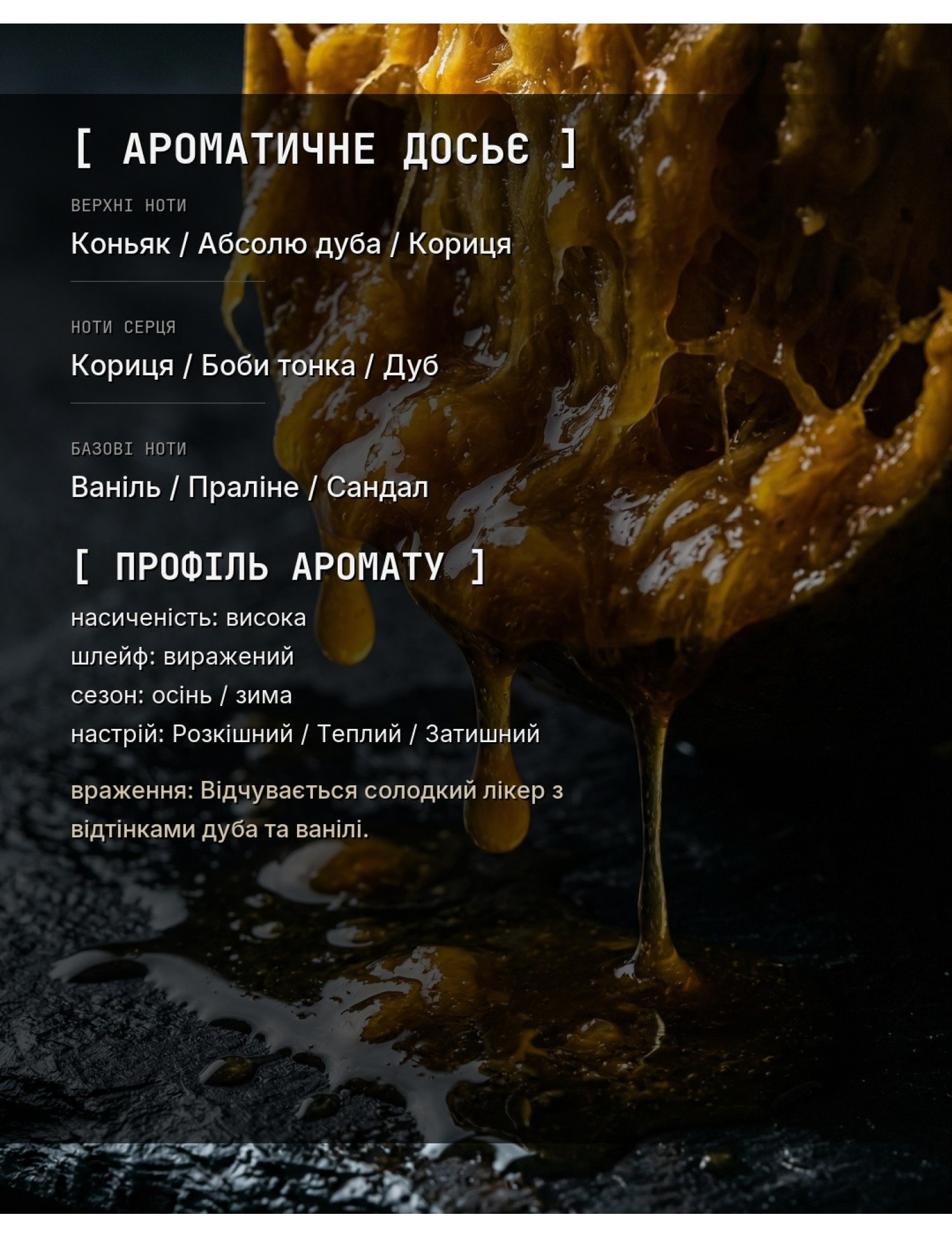 OLFx Niche ANGELS SHARE — ароматичне досьє OLFx