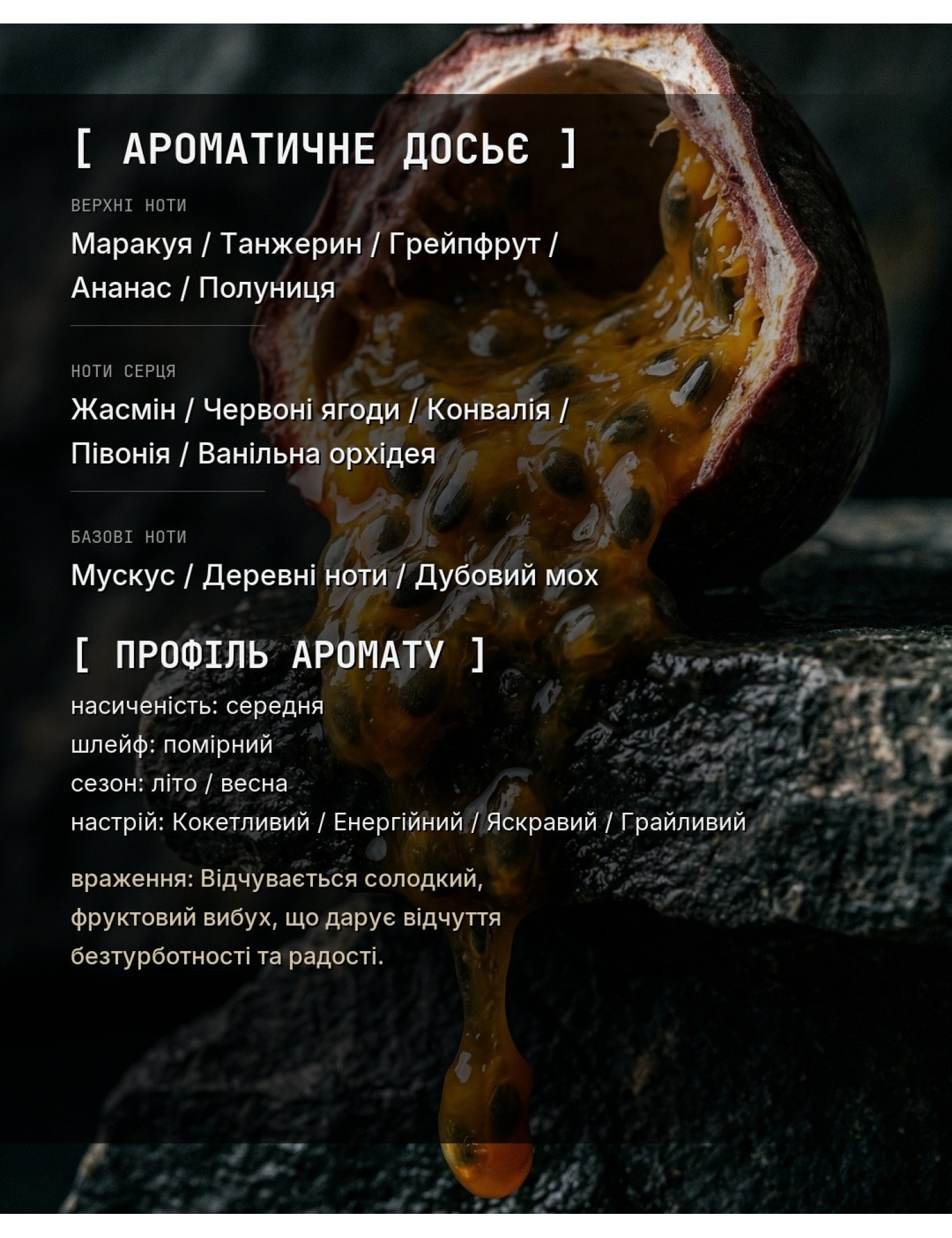 OLFx Niche BOMBSHELL — ароматичне досьє OLFx