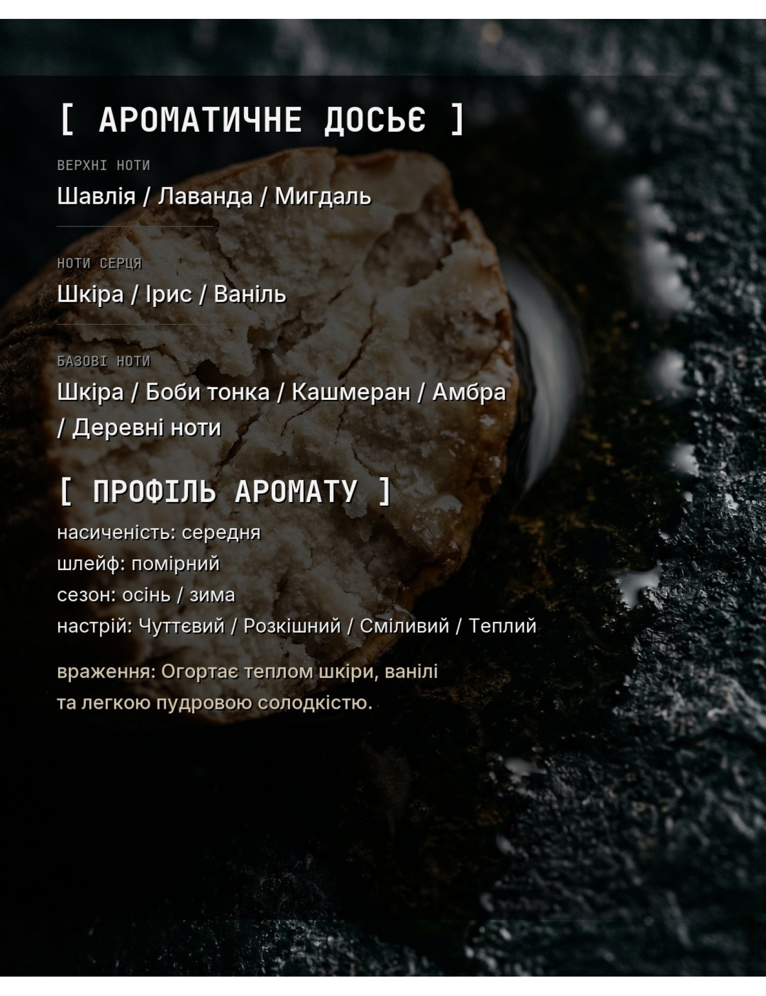 OLFx Niche F. FABULOUS — ароматичне досьє OLFx