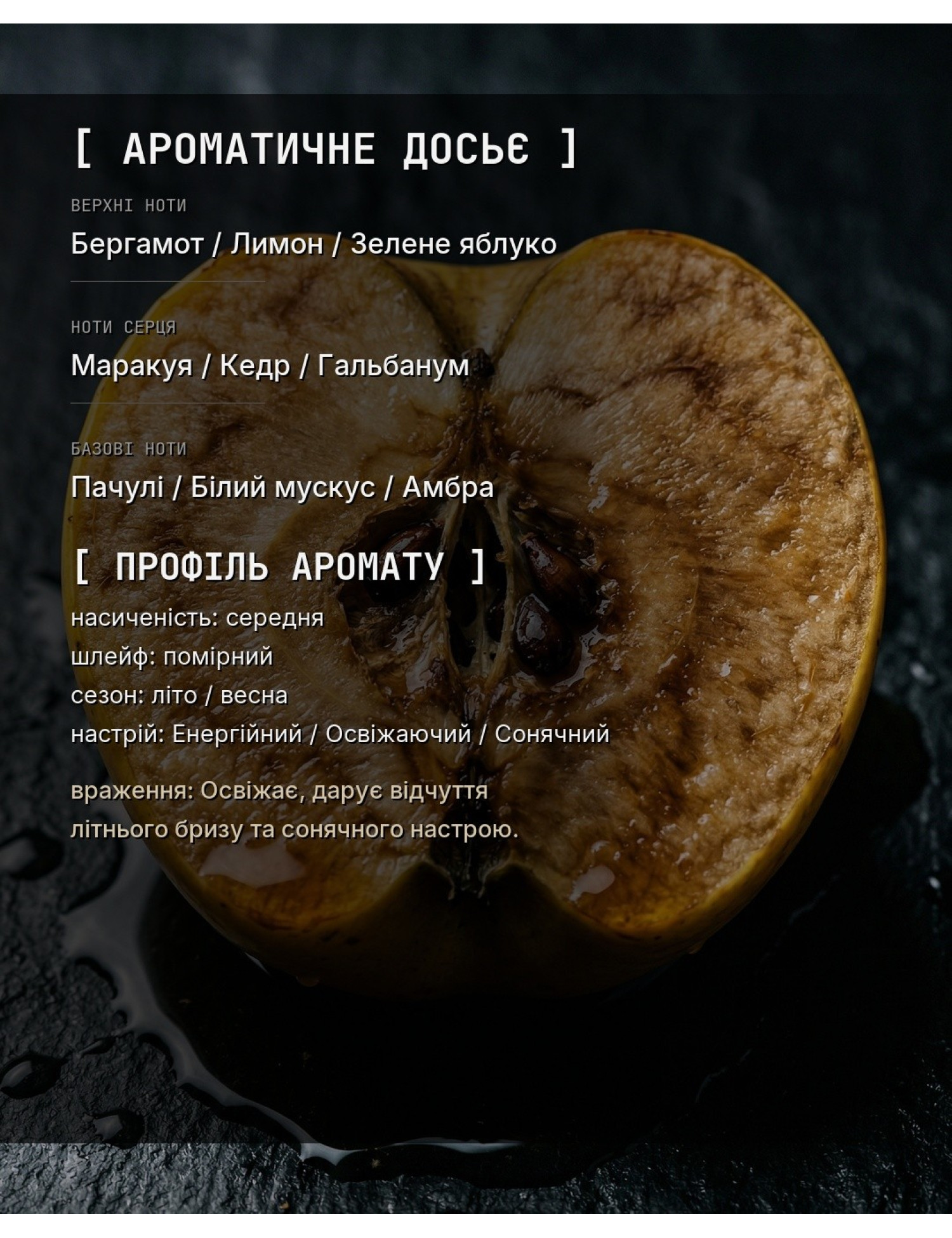 OLFx Niche DAHAB — ароматичне досьє OLFx