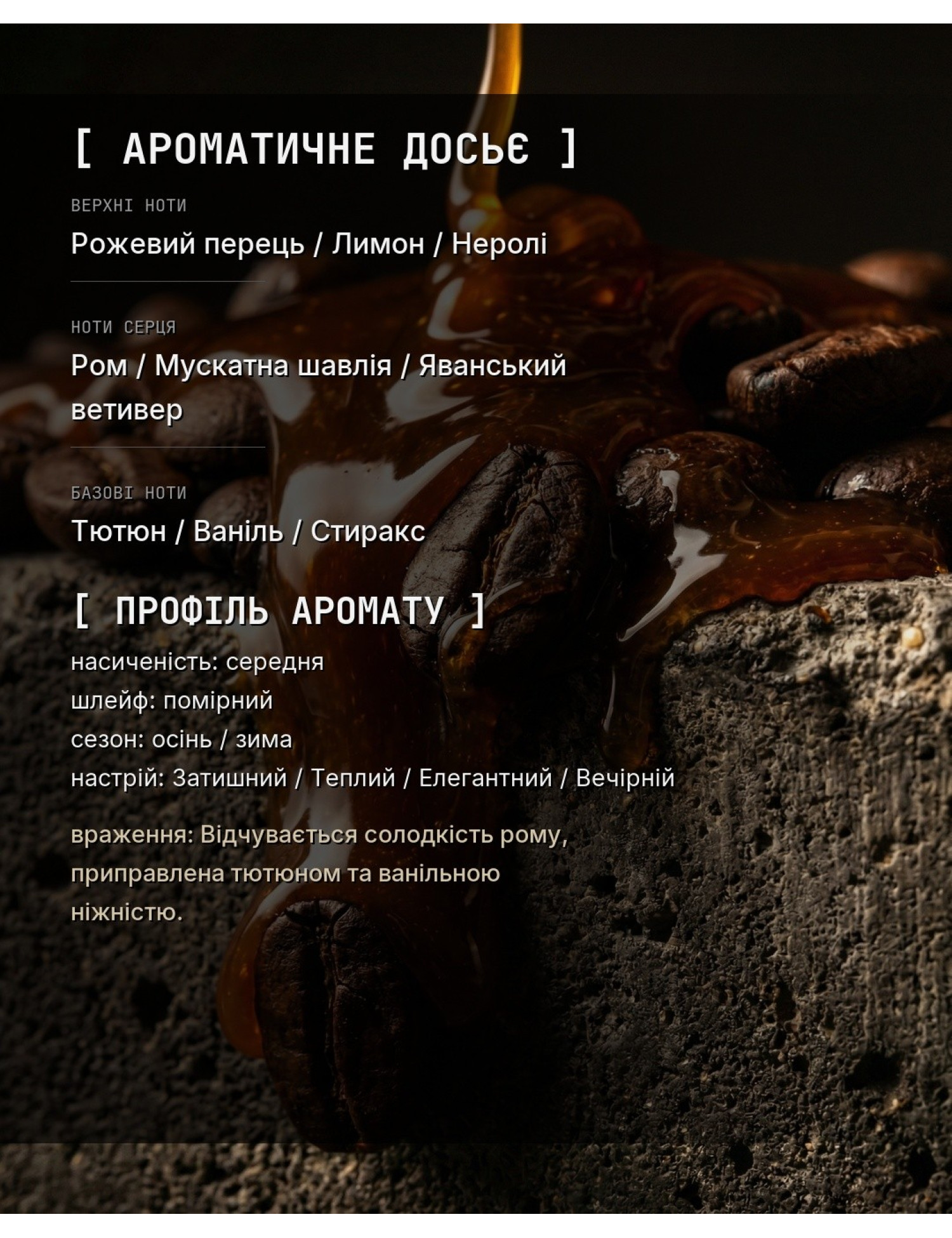 OLFx Niche JAZZ CLUB — ароматичне досьє OLFx