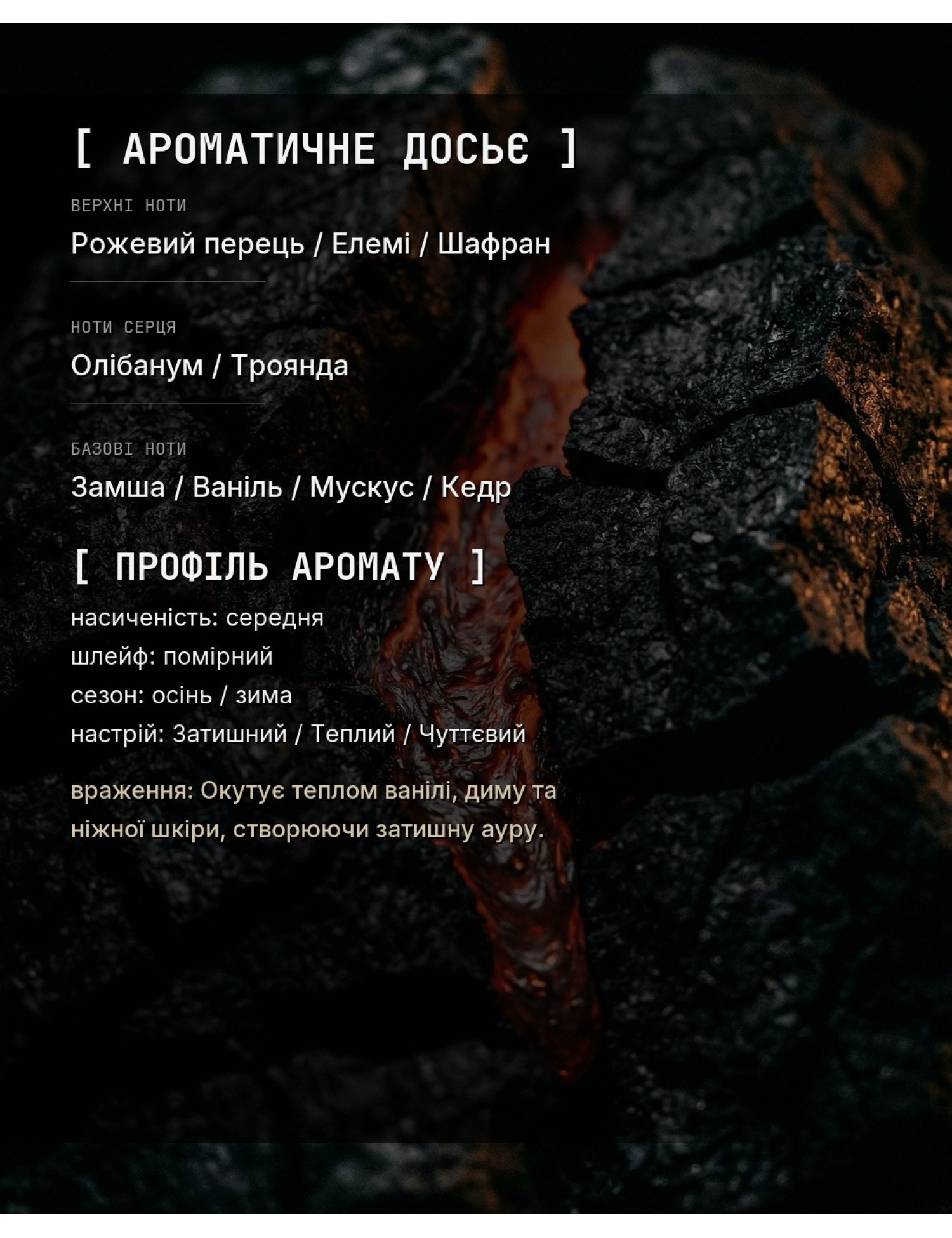 OLFx Niche BABYCAT — ароматичне досьє OLFx